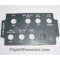 209-175-977-103, AH-1 Cobra Engine Panel EL Lightplate 209-175-977-103, AH-1 Cobra Engine Panel EL Lightplate