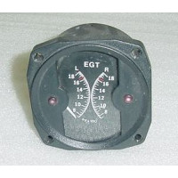 45980, Twin Cessna Aircraft Alcor Exhaust Gas / EGT Indicator 45980, Twin Cessna Aircraft Alcor Exhaust Gas / EGT Indicator