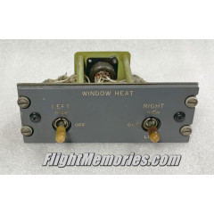 United Airlines Boeing 727 Window Heat Control Panel, 69-15970-5