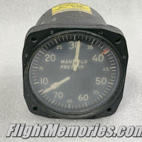 Vintage Douglas DC-6 Manifold Pressure Indicator, 728FU-8-041 Vintage Douglas DC-6 Manifold Pressure Indicator, 728FU-8-041