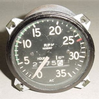 Vintage Aircraft Cessna 170 Recording Mechanical Tachometer Vintage Aircraft Cessna 170 Recording Mechanical Tachometer