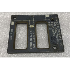 Northwest Airlines Boeing 727 Yaw Damper Light Plate, 10-60725-1149