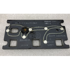 Northwest Airlines Boeing 727 Oxygen Regulator Light Plate, 26005-3