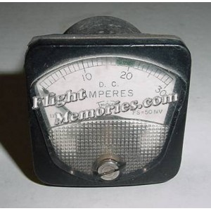 Vintage Warbird Ammeter, Amps Indicator, 127-HR