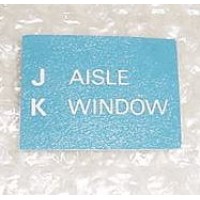 A15541-105, Boeing 767 Aircraft Cabin Seat Placard