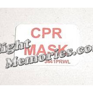 McDonnell Douglas DC-9 Flight Attendant Station CPR Mask Decal