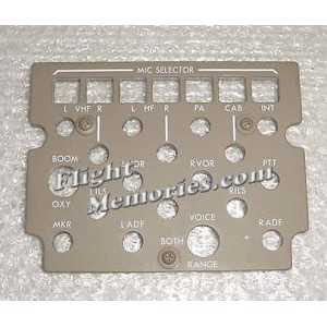 S233T100-5505, New Aircraft Audio Control Panel EL Lightplate