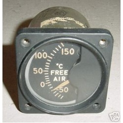 Vintage Warbird Free Air Temperature Indicator, 47B62