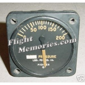 WWII Warbird Hydraulic Pressure Indicator, 24100-4G-13-A1