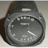 Vintage Warbird Jet Aircraft Temperature Indicator, 71708-1