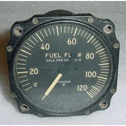 WWII Bomber Aircraft Fuel Flow Indicator, 5907-108A-20-B