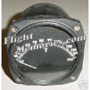 WWII Vintage Warbird Temperature Indicator, AN5795-6