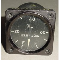 8DJ21ACZ, Vintage Warbird Bomber Oil Quantity Indicator