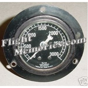 Vintage Warbird 3K PSI Hydraulic Pressure Indicator